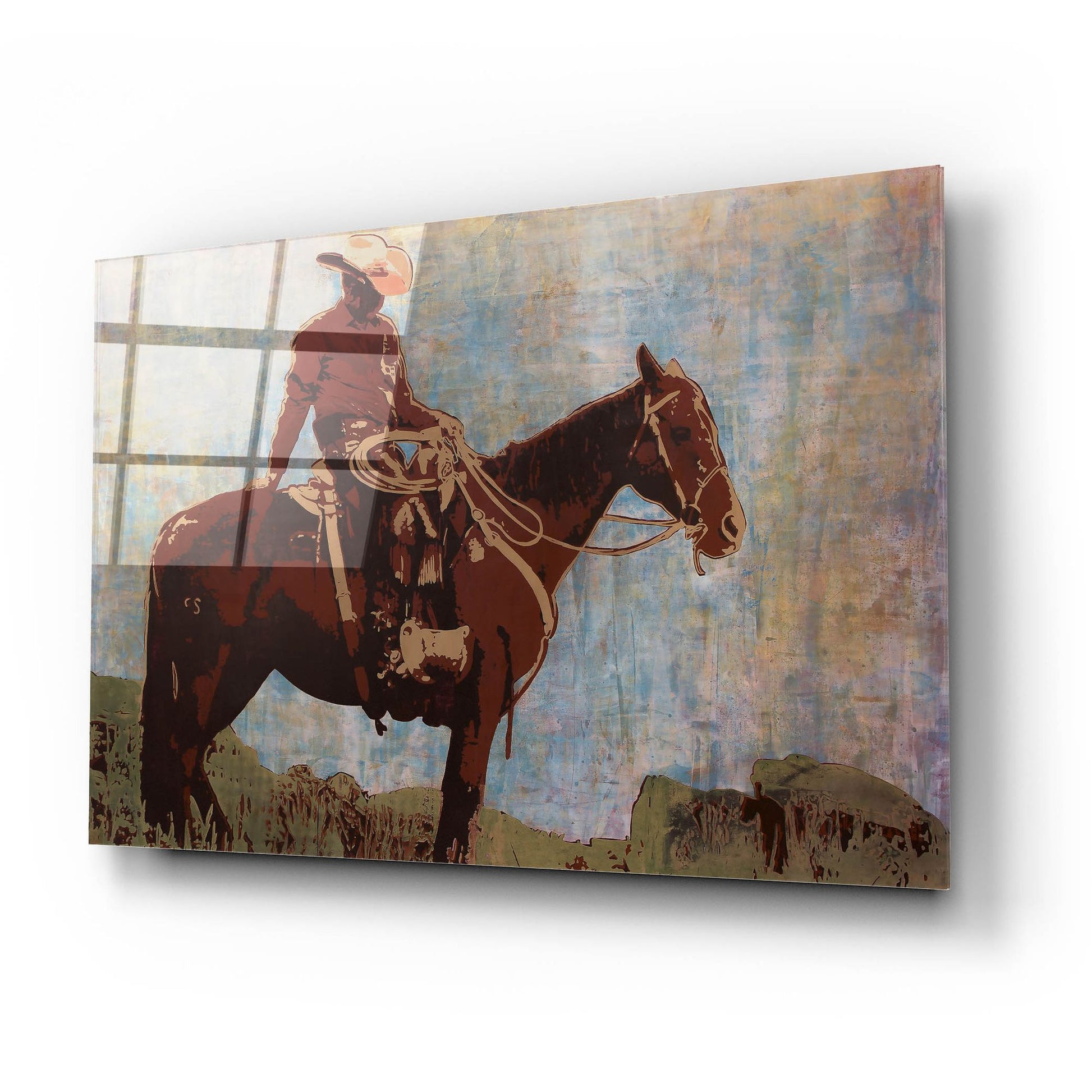 Epic Art 'Western Moment' by Maura Allen, Acrylic Glass Wall Art,24x16