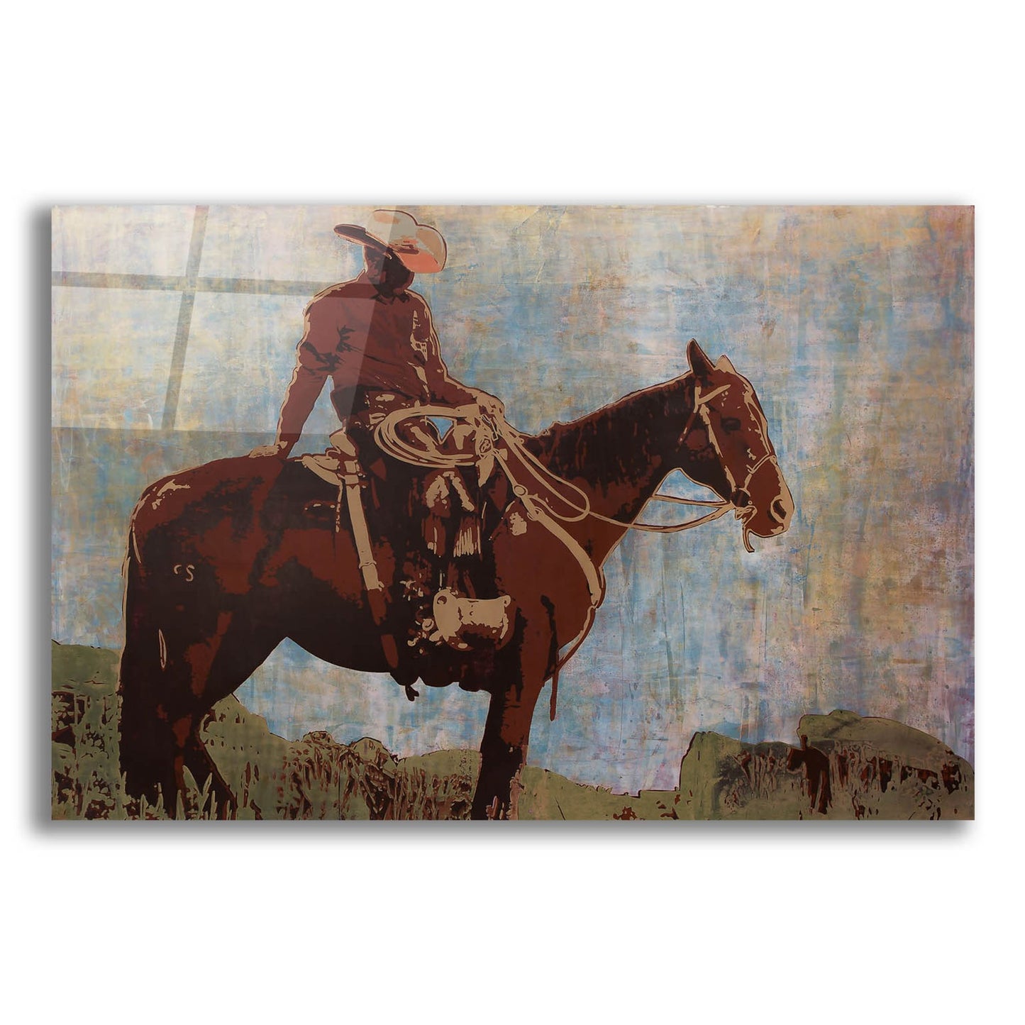 Epic Art 'Western Moment' by Maura Allen, Acrylic Glass Wall Art,24x16