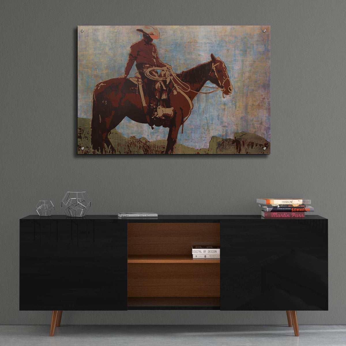 Epic Art 'Western Moment' by Maura Allen, Acrylic Glass Wall Art,36x24
