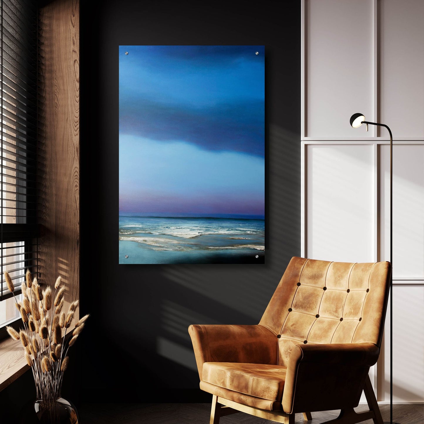 Epic Art 'Blue Symphony' by Michael Mote, Acrylic Glass Wall Art,24x36