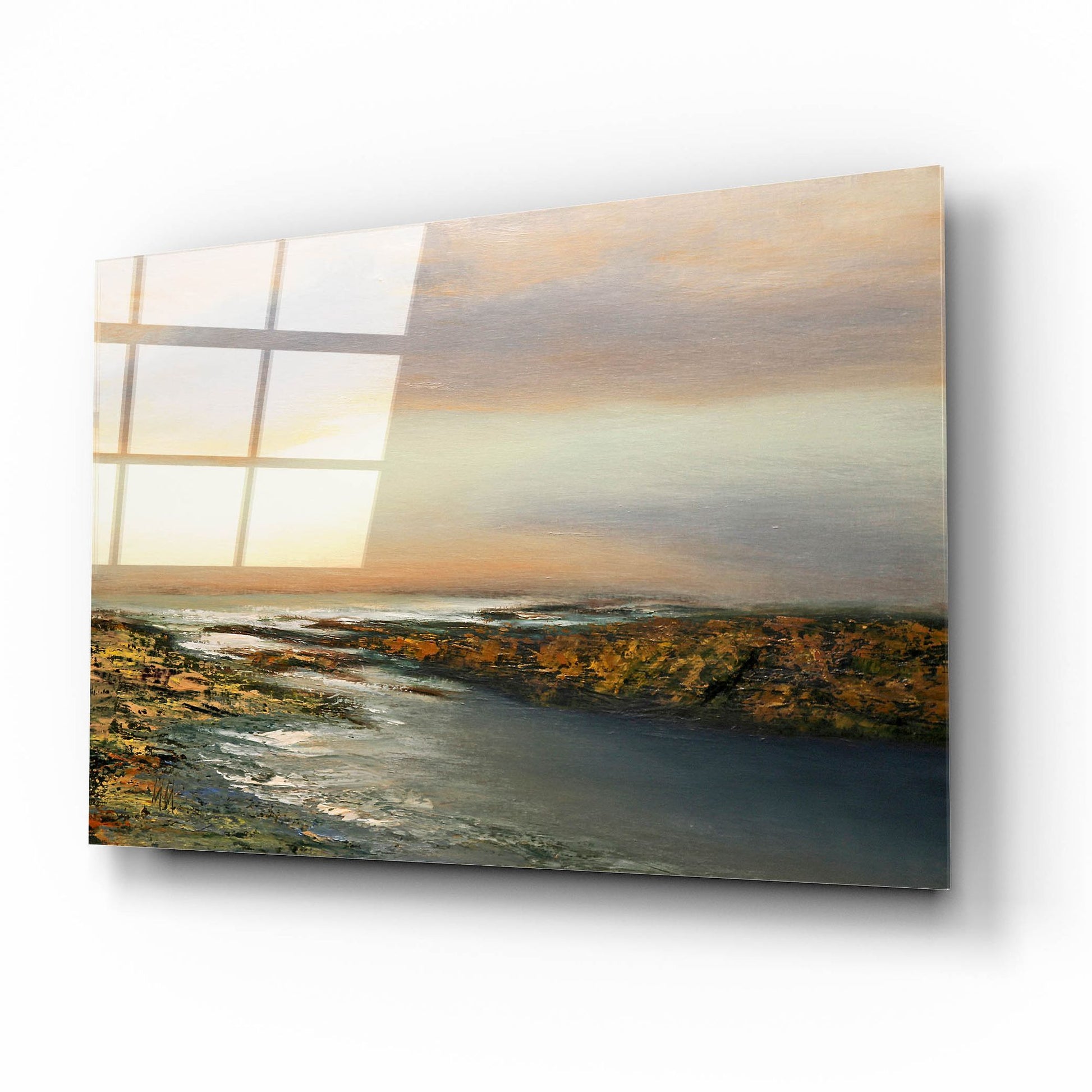 Epic Art 'Sunset Waters' by Michael Mote, Acrylic Glass Wall Art,16x12