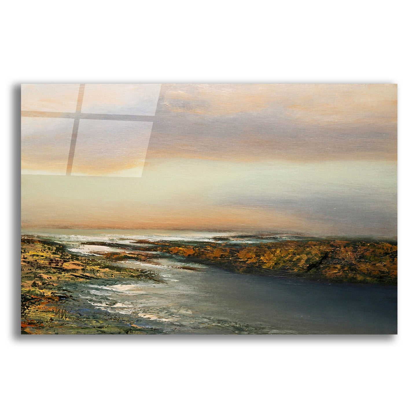 Epic Art 'Sunset Waters' by Michael Mote, Acrylic Glass Wall Art,24x16