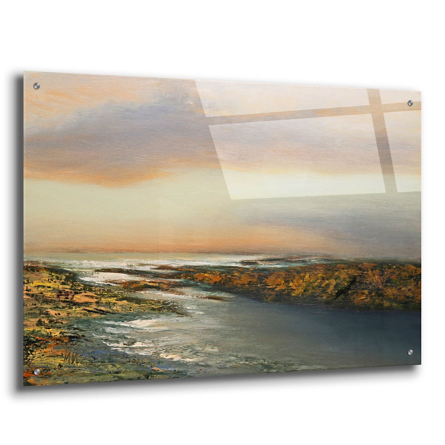 Epic Art 'Sunset Waters' by Michael Mote, Acrylic Glass Wall Art,36x24