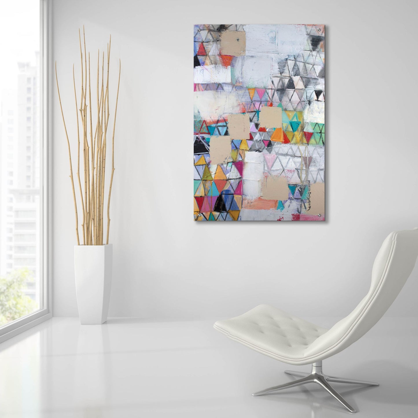 Epic Art 'Cover Up' by Michelle Daisley Moffitt, Acrylic Glass Wall Art,24x36