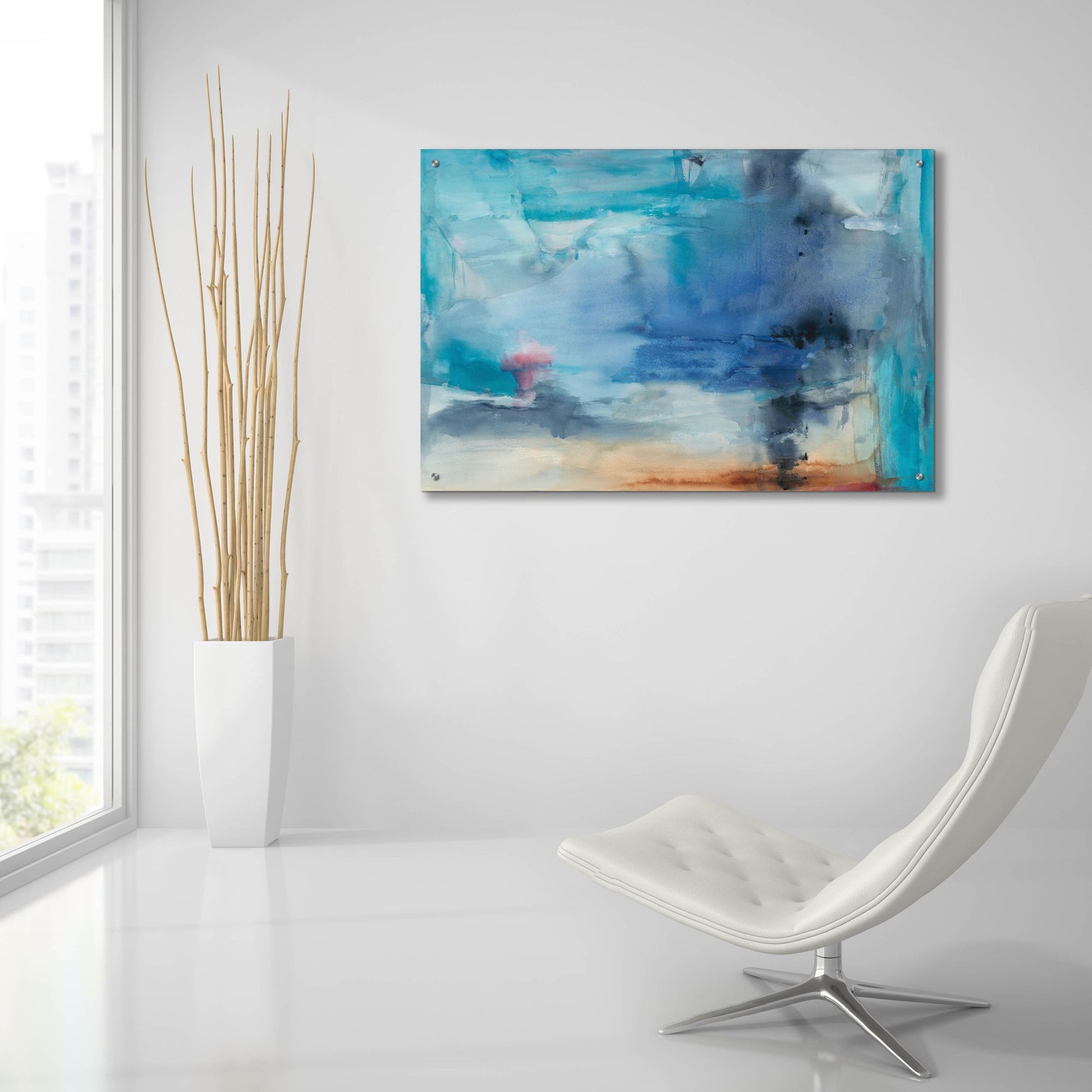 Epic Art 'Out To Sea' by Michelle Oppenheimer, Acrylic Glass Wall Art,36x24