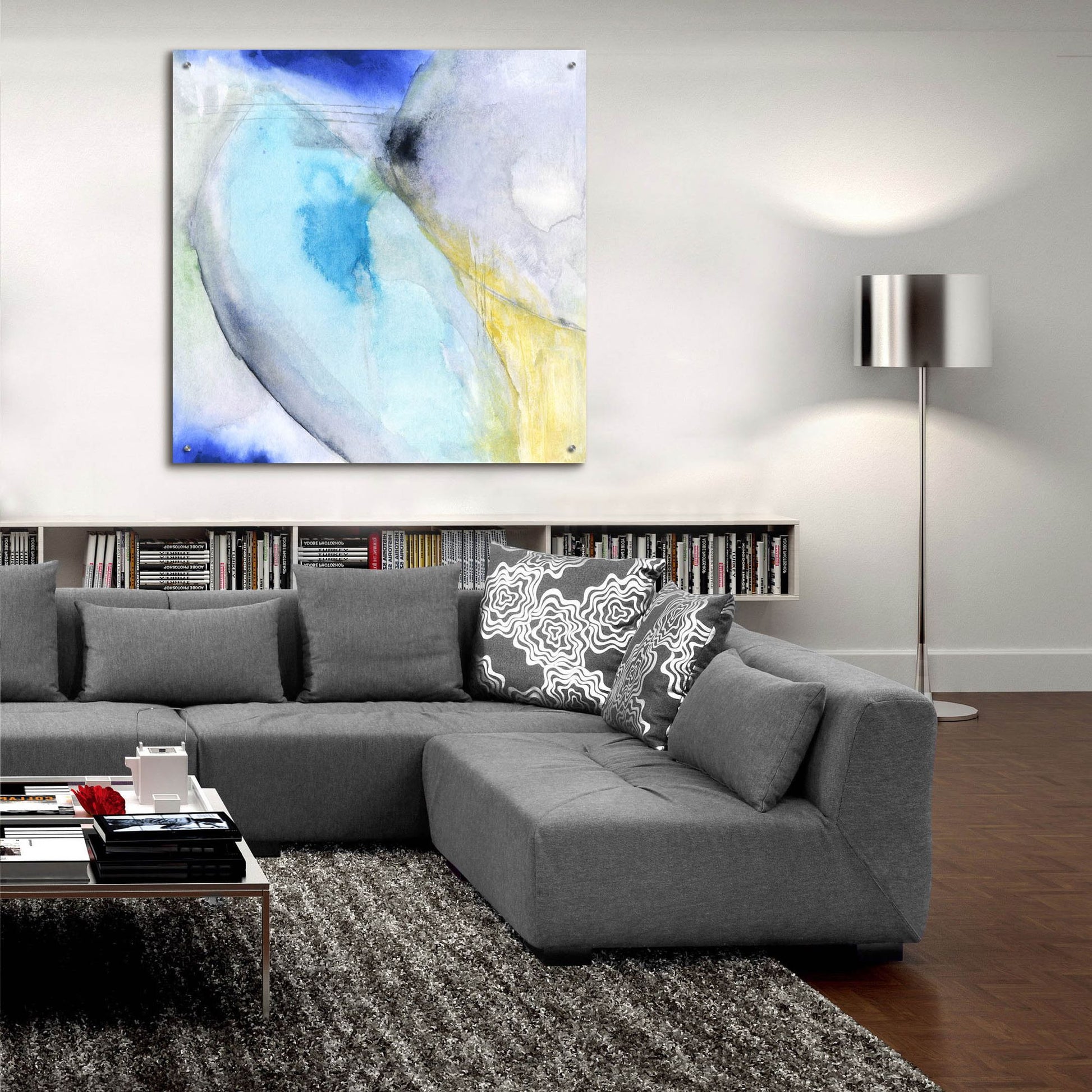 Epic Art 'Of The Brighter Cold Moon' by Michelle Oppenheimer, Acrylic Glass Wall Art,36x36