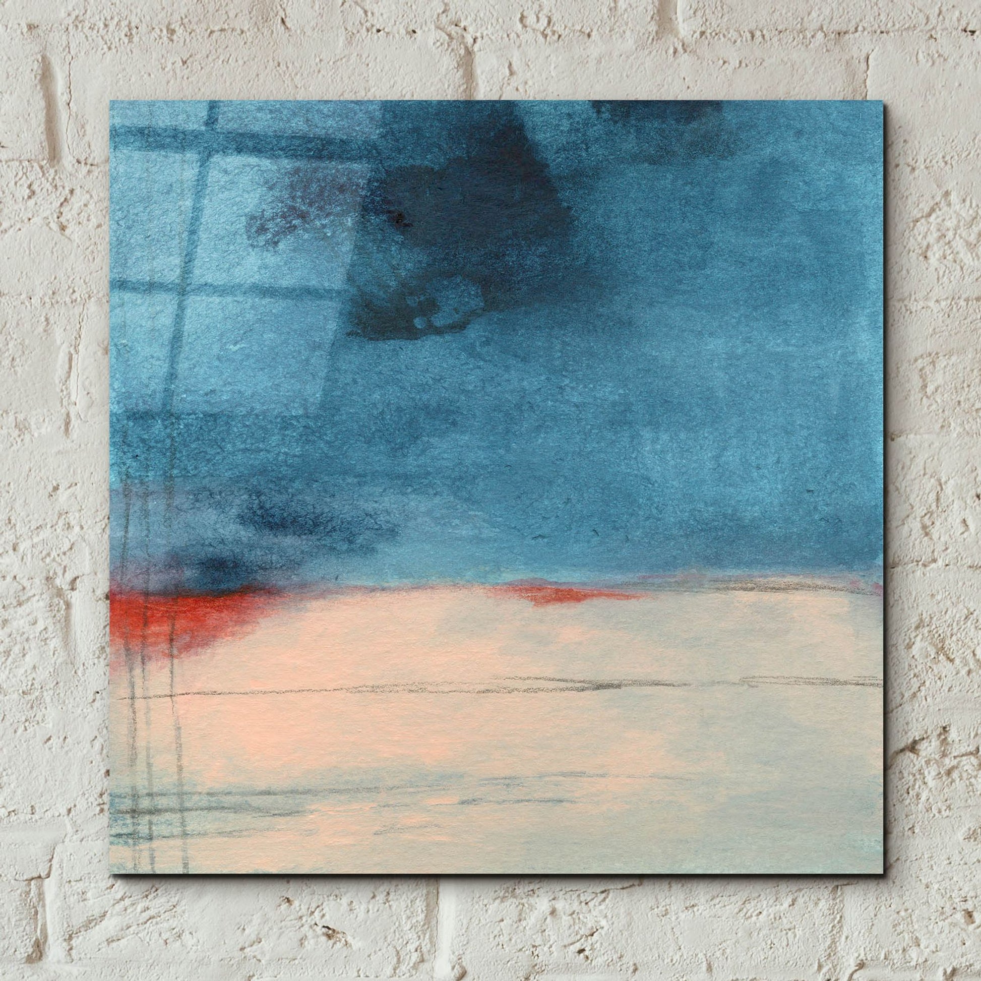 Epic Art 'Wandering Water' by Michelle Oppenheimer, Acrylic Glass Wall Art,12x12