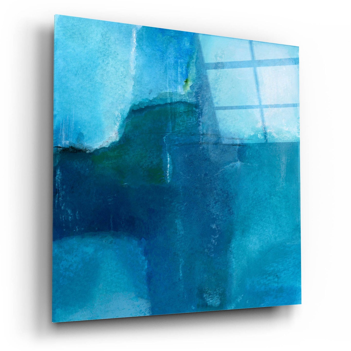 Epic Art 'Ocean No 4' by Michelle Oppenheimer, Acrylic Glass Wall Art,12x12