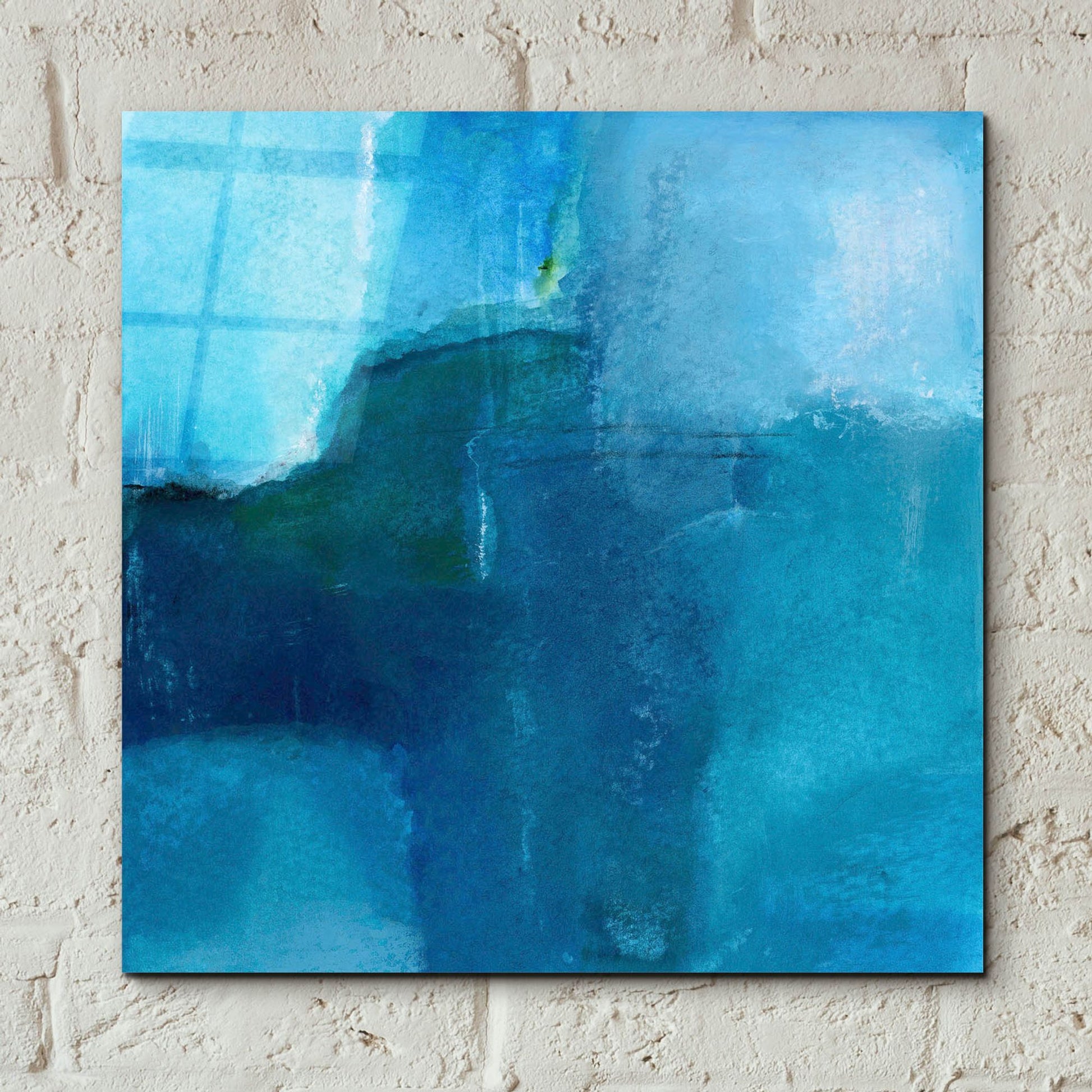 Epic Art 'Ocean No 4' by Michelle Oppenheimer, Acrylic Glass Wall Art,12x12