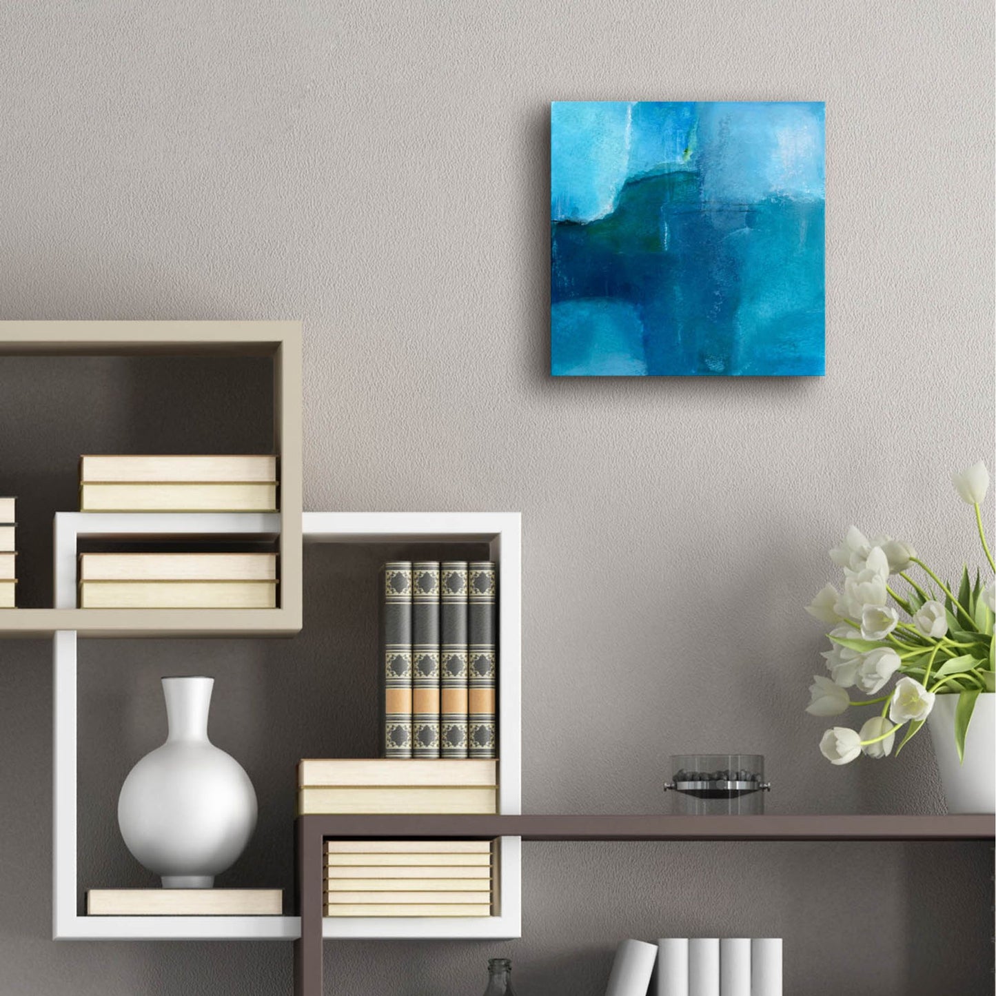 Epic Art 'Ocean No 4' by Michelle Oppenheimer, Acrylic Glass Wall Art,12x12