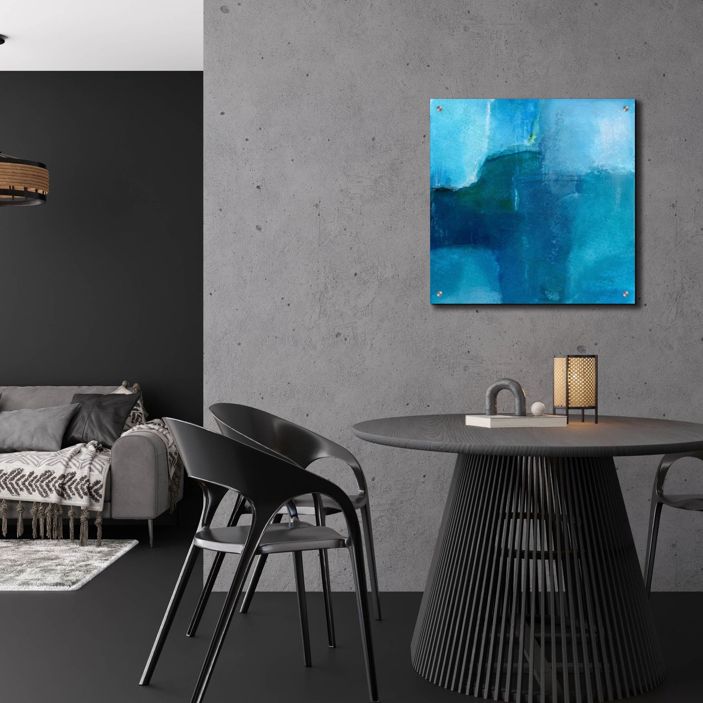 Epic Art 'Ocean No 4' by Michelle Oppenheimer, Acrylic Glass Wall Art,24x24