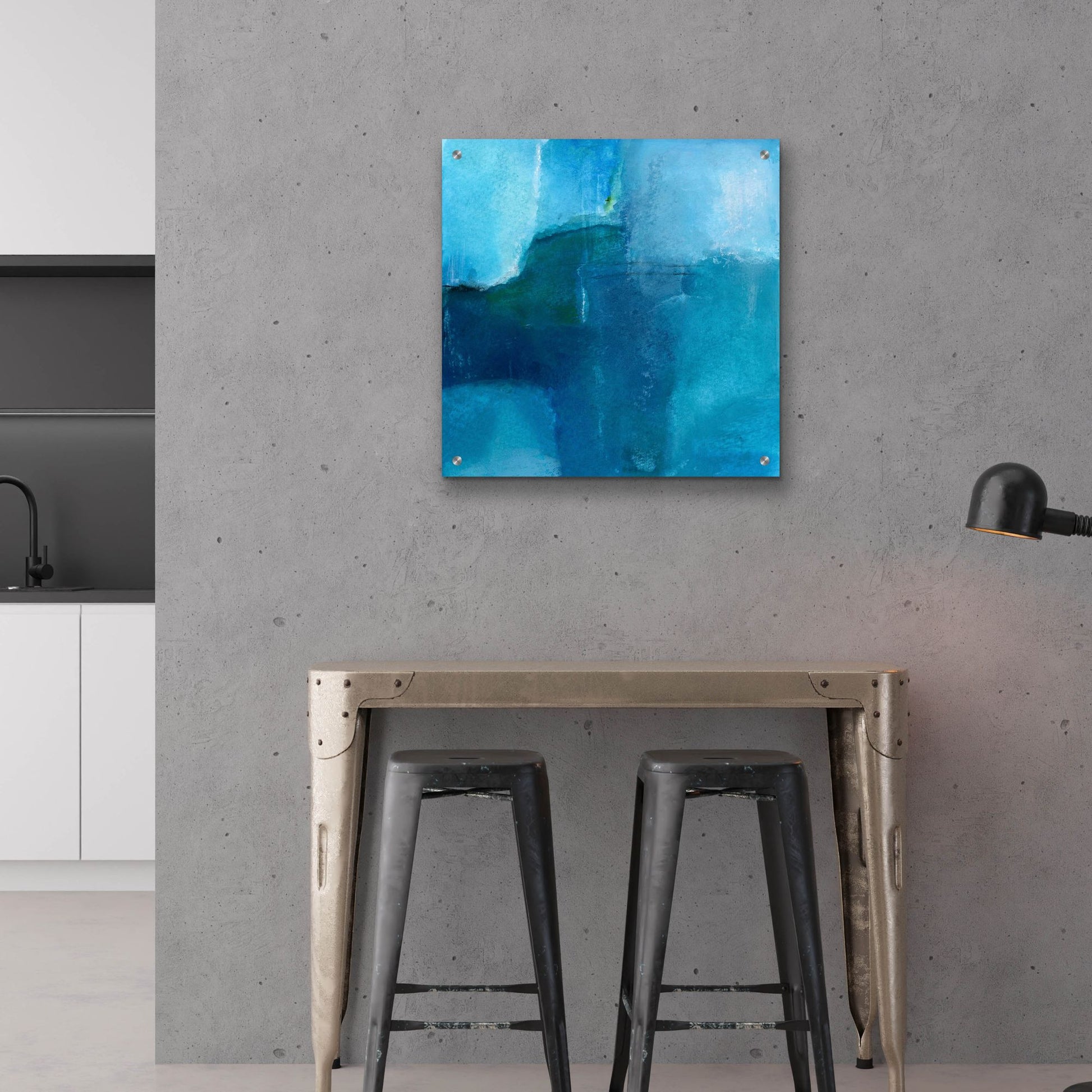 Epic Art 'Ocean No 4' by Michelle Oppenheimer, Acrylic Glass Wall Art,24x24