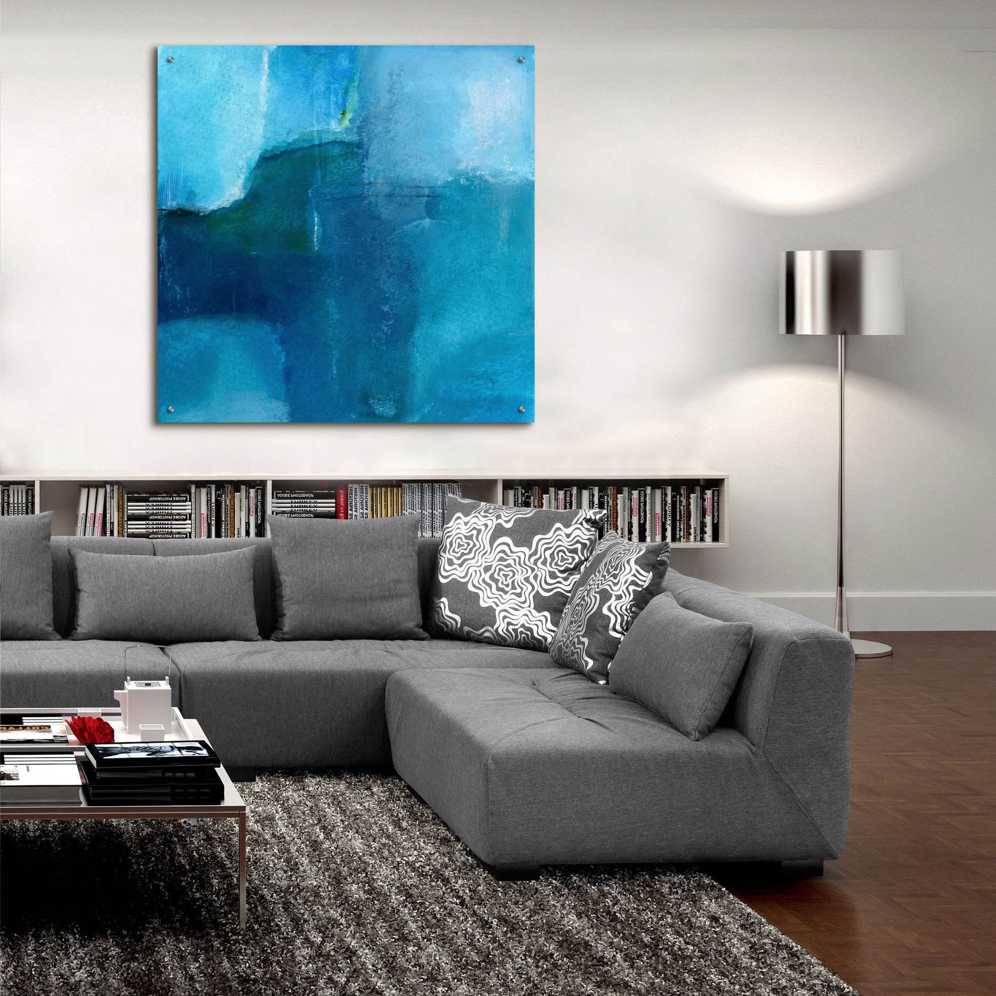 Epic Art 'Ocean No 4' by Michelle Oppenheimer, Acrylic Glass Wall Art,36x36