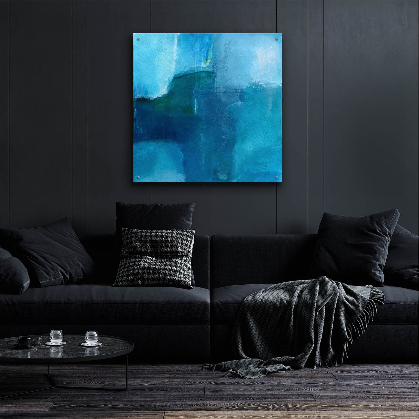 Epic Art 'Ocean No 4' by Michelle Oppenheimer, Acrylic Glass Wall Art,36x36