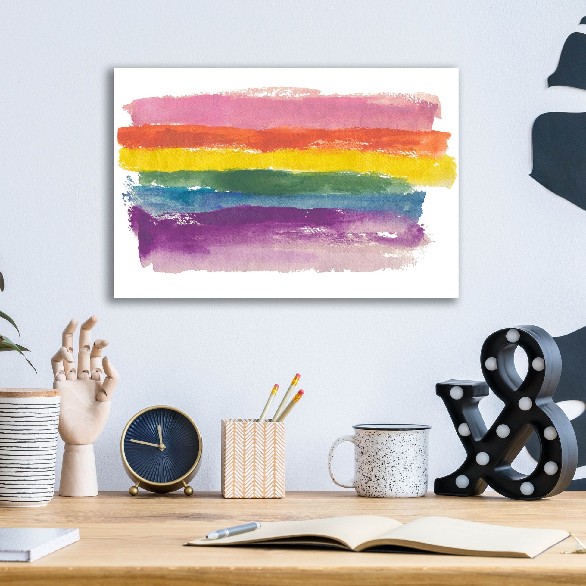 Epic Art 'Be You' by Michelle Oppenheimer, Acrylic Glass Wall Art,16x12
