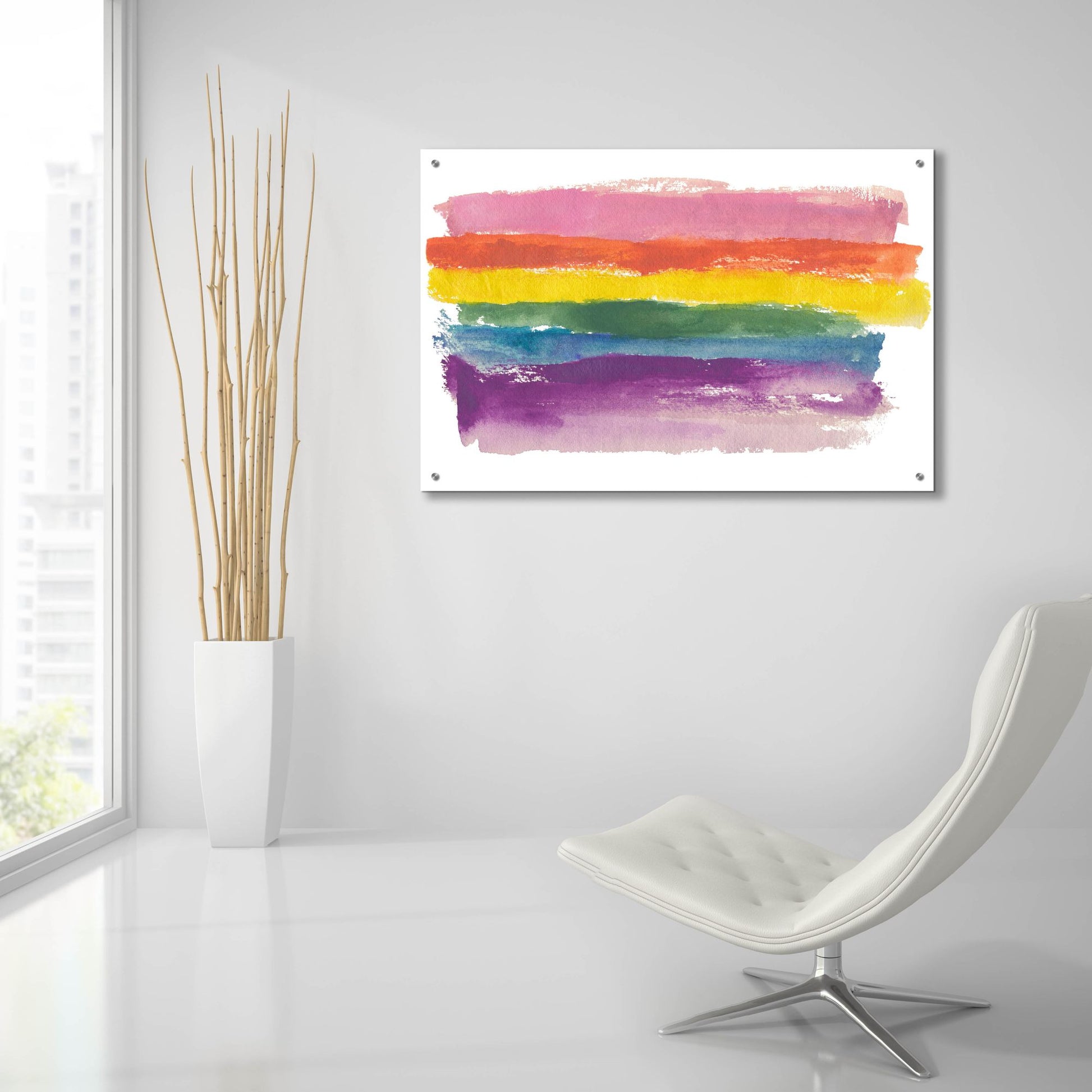 Epic Art 'Be You' by Michelle Oppenheimer, Acrylic Glass Wall Art,36x24