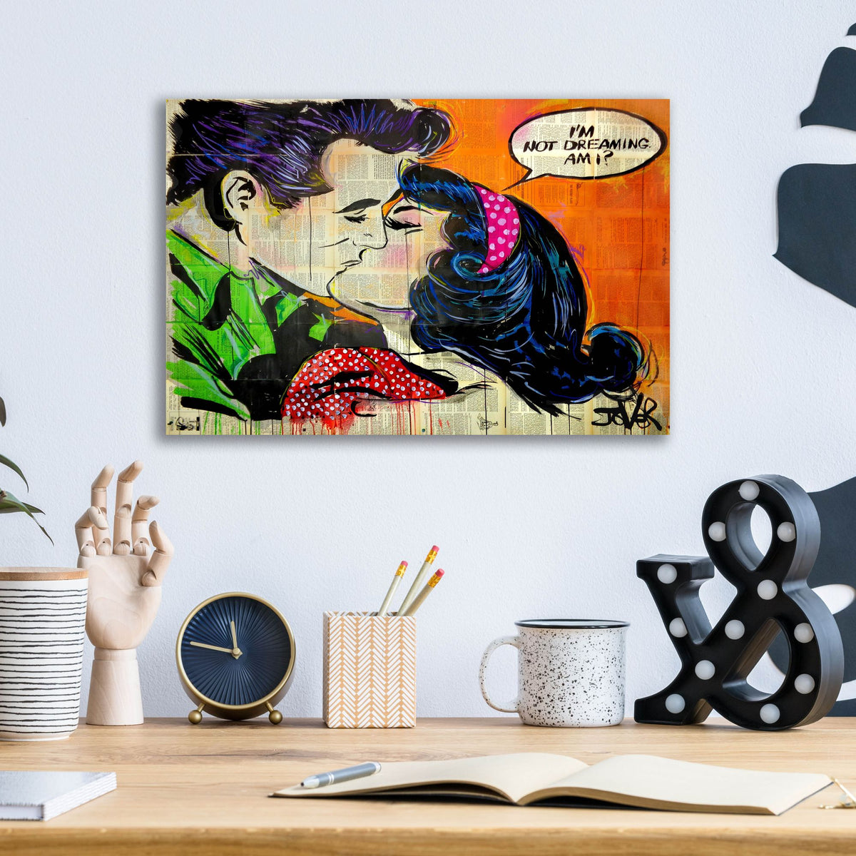 Epic Art 'Pop Dreamin' by Loui Jover, Acrylic Glass Wall Art,16x12
