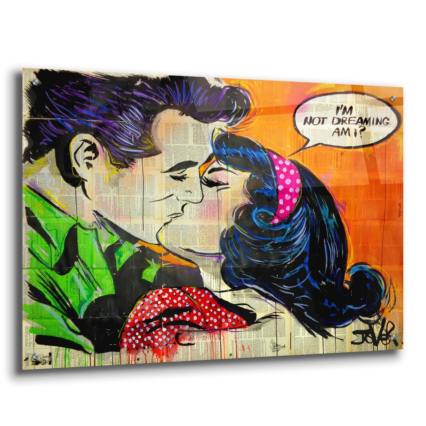 Epic Art 'Pop Dreamin' by Loui Jover, Acrylic Glass Wall Art,36x24