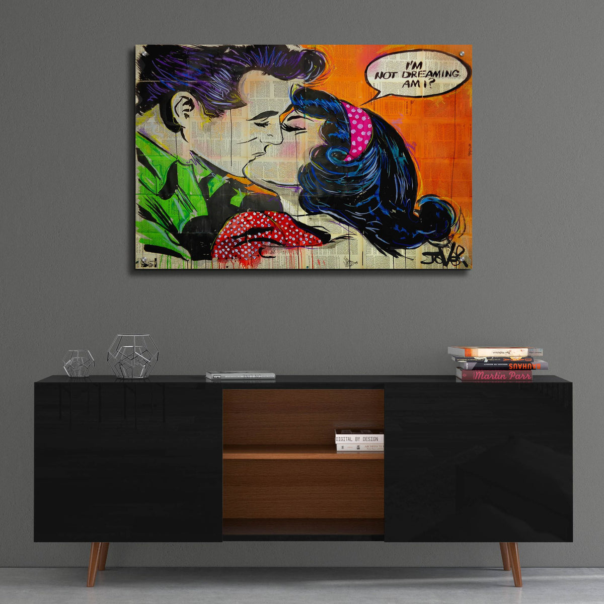 Epic Art 'Pop Dreamin' by Loui Jover, Acrylic Glass Wall Art,36x24