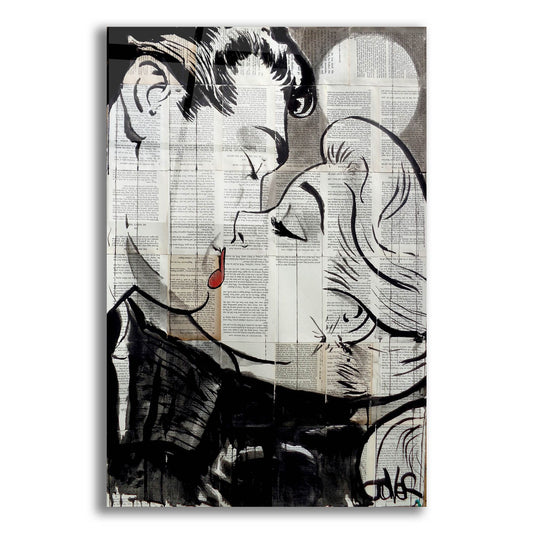 Epic Art 'Pop Kiss' by Loui Jover, Acrylic Glass Wall Art