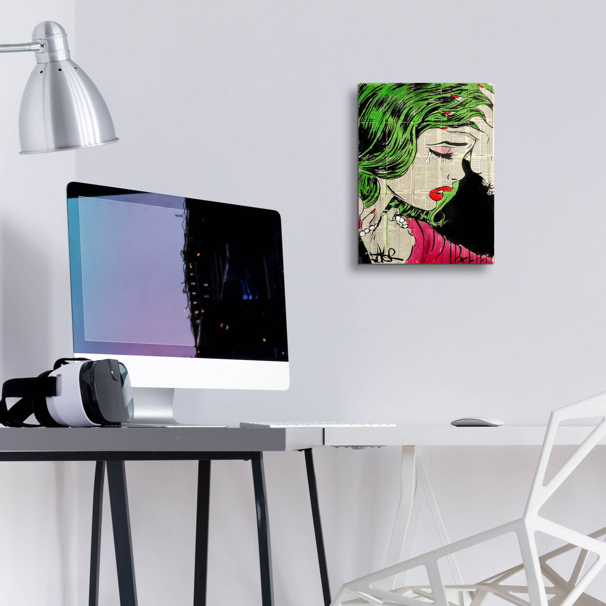 Epic Art 'Pop Princess' by Loui Jover, Acrylic Glass Wall Art,12x16