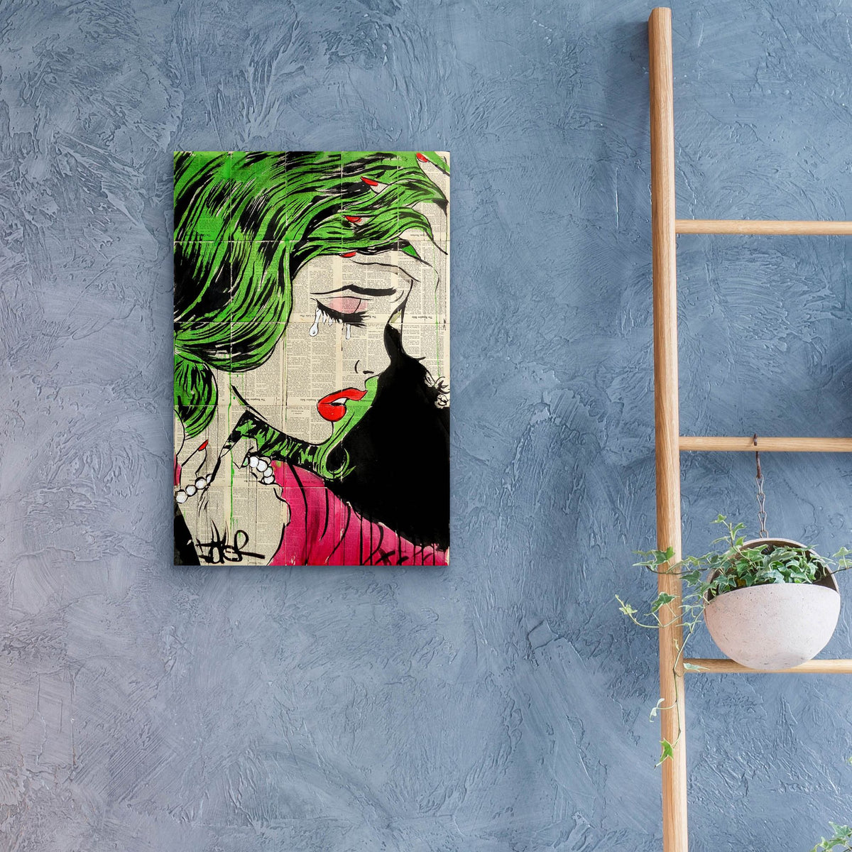 Epic Art 'Pop Princess' by Loui Jover, Acrylic Glass Wall Art,16x24