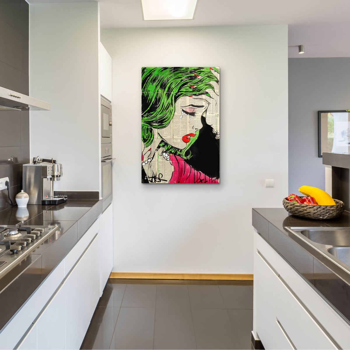 Epic Art 'Pop Princess' by Loui Jover, Acrylic Glass Wall Art,24x36
