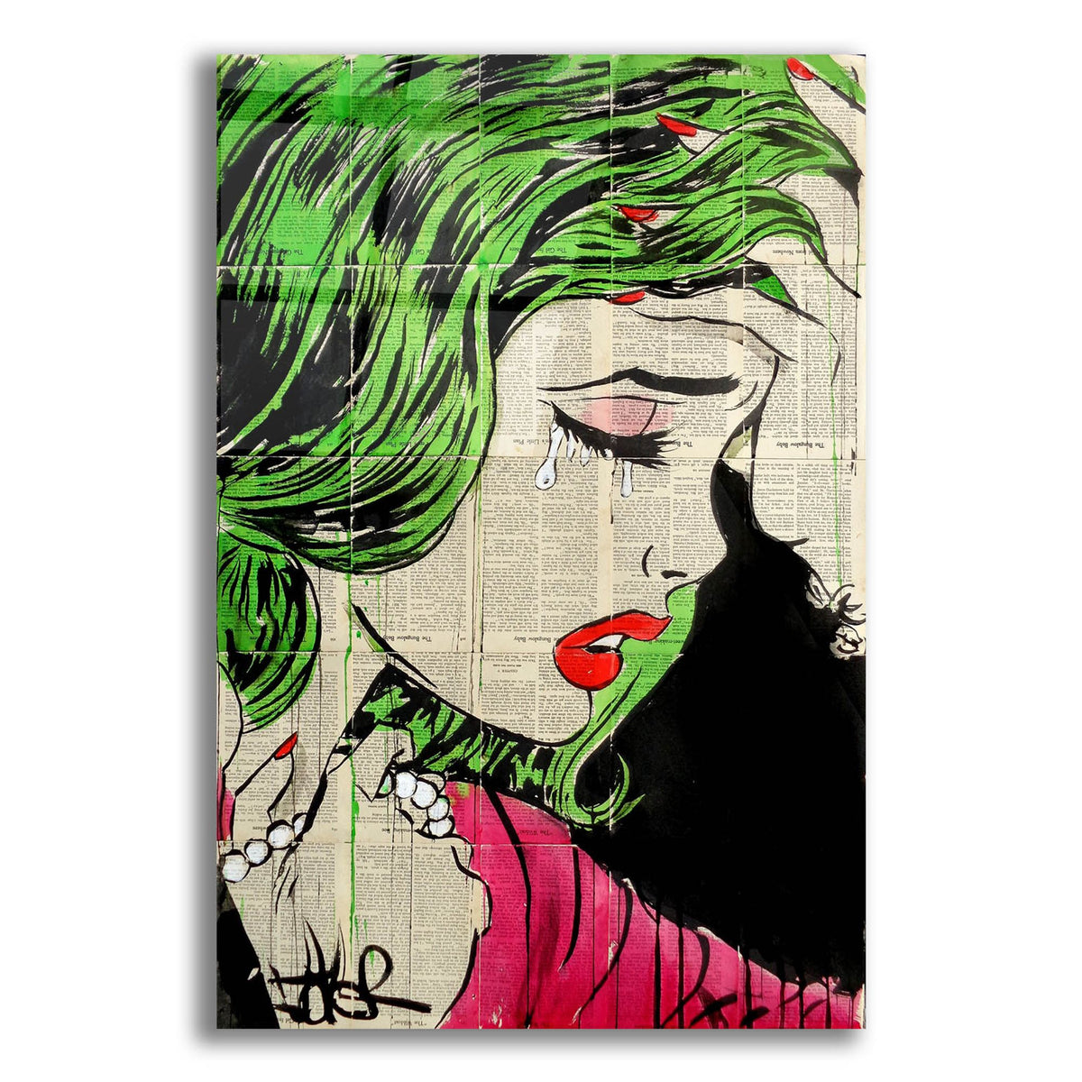 Epic Art 'Pop Princess' by Loui Jover, Acrylic Glass Wall Art