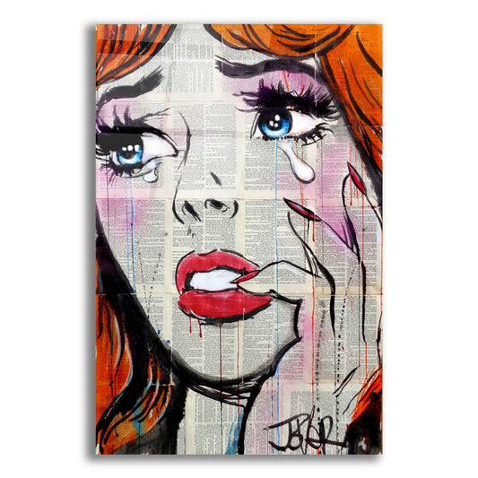 Epic Art 'Retro Pop Tears' by Loui Jover, Acrylic Glass Wall Art