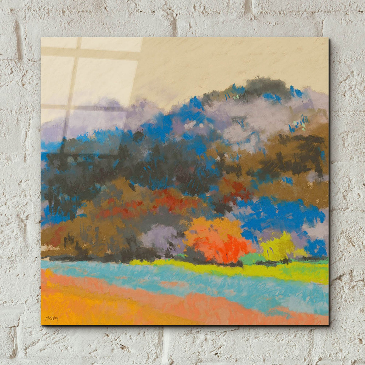 Epic Art 'Fox Farm Woods 3' by Mike Kelly, Acrylic Glass Wall Art,12x12