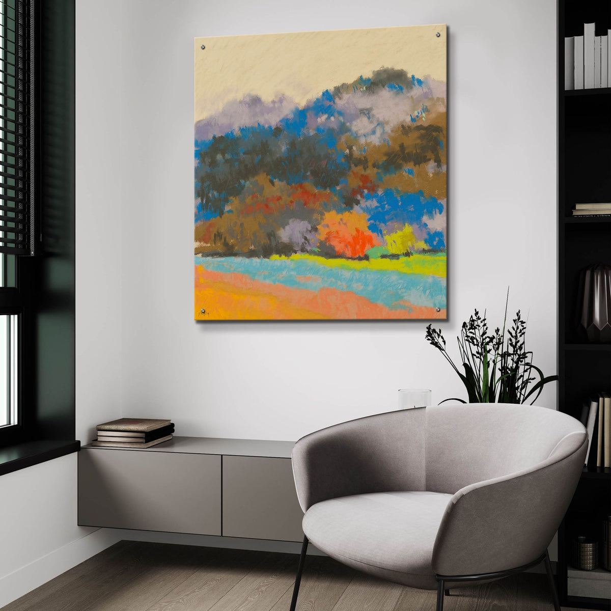 Epic Art 'Fox Farm Woods 3' by Mike Kelly, Acrylic Glass Wall Art,36x36