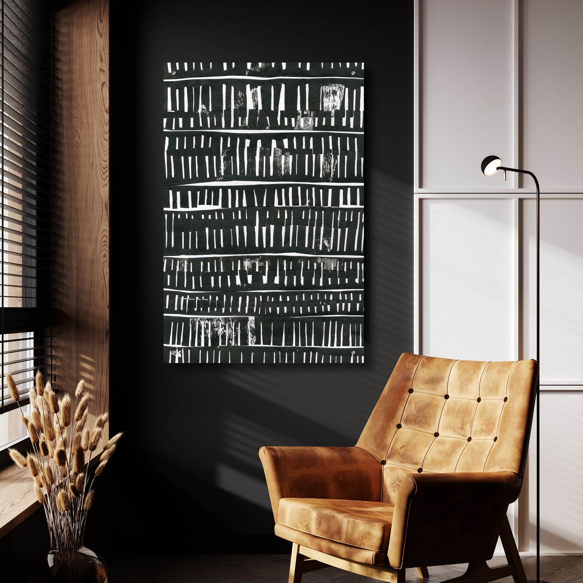 Epic Art 'Black Collage' by Morioke, Acrylic Glass Wall Art,24x36