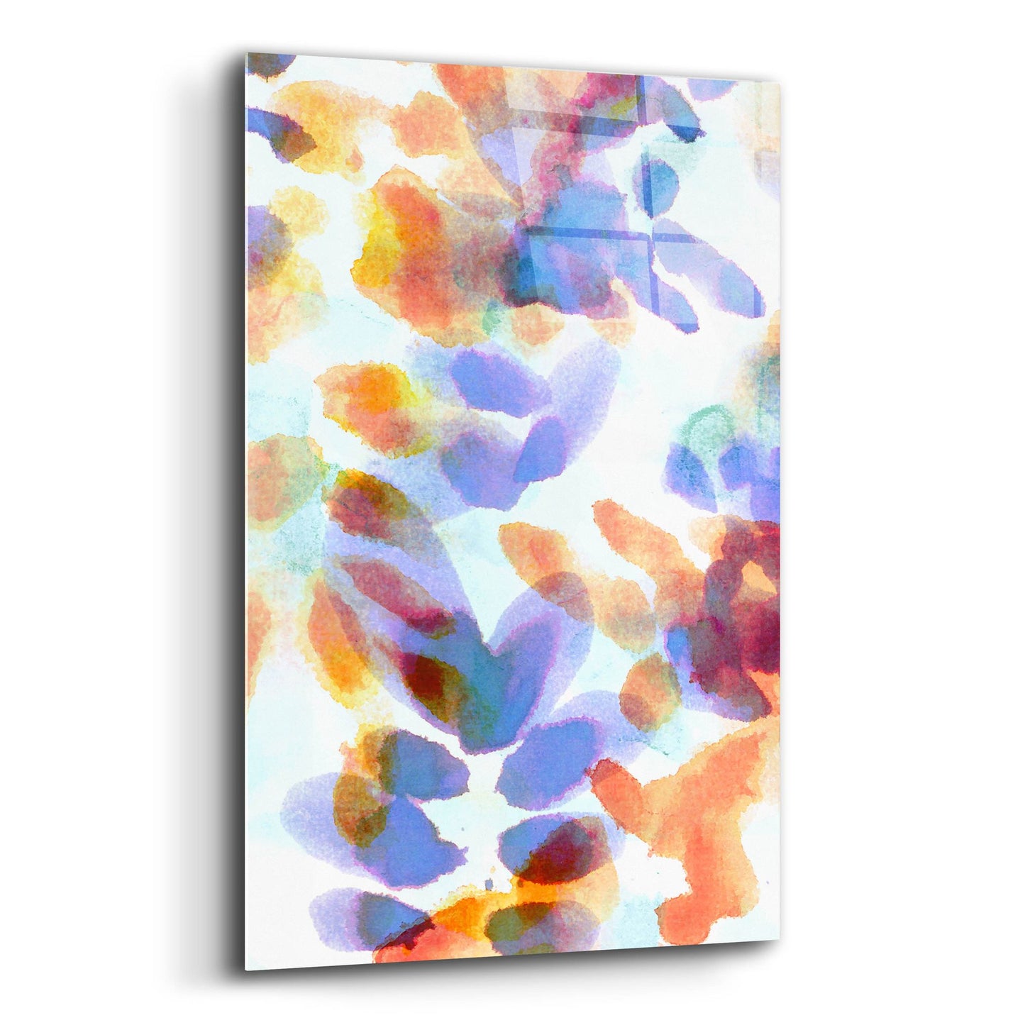 Epic Art 'Bloom Indigo' by Morioke, Acrylic Glass Wall Art,12x16