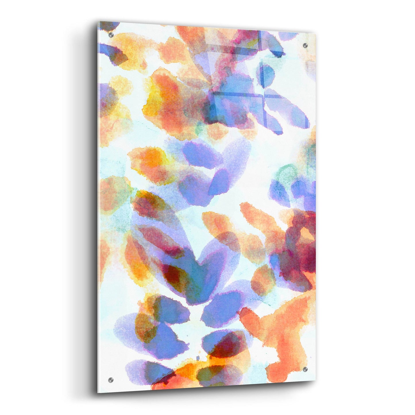 Epic Art 'Bloom Indigo' by Morioke, Acrylic Glass Wall Art,24x36