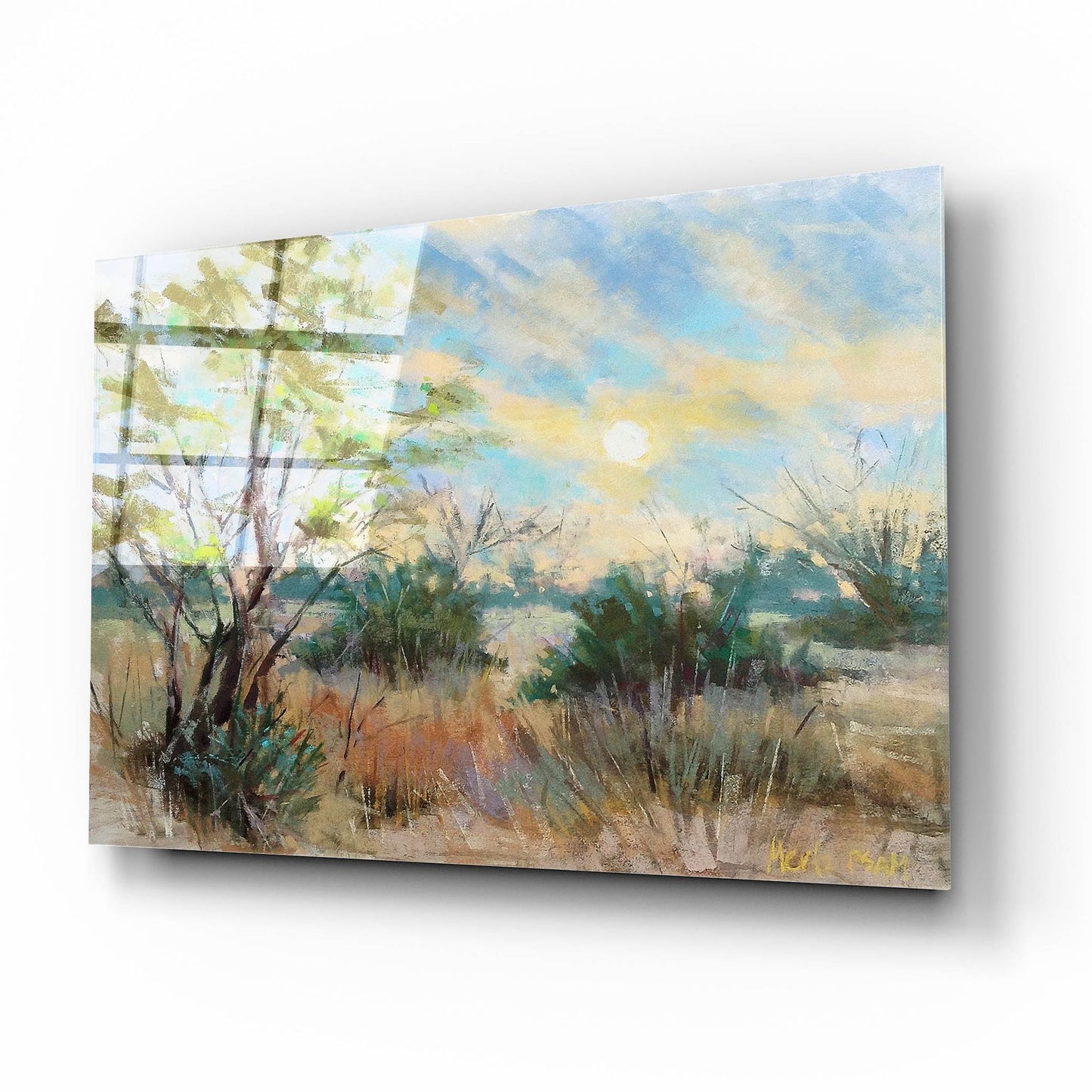 Epic Art 'Texas Sunrise' by Nancie King Mertz, Acrylic Glass Wall Art,16x12