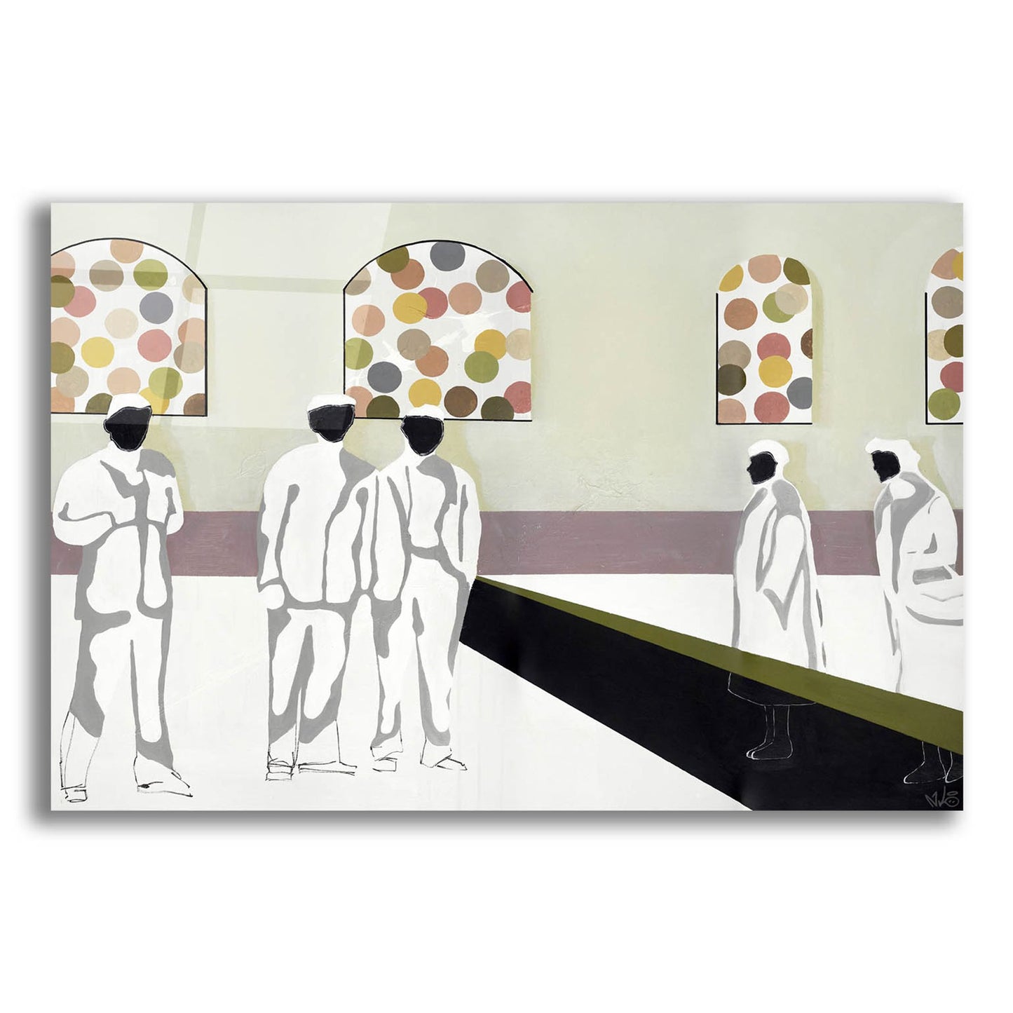 Epic Art 'The Market' by Incado, Acrylic Glass Wall Art,24x16