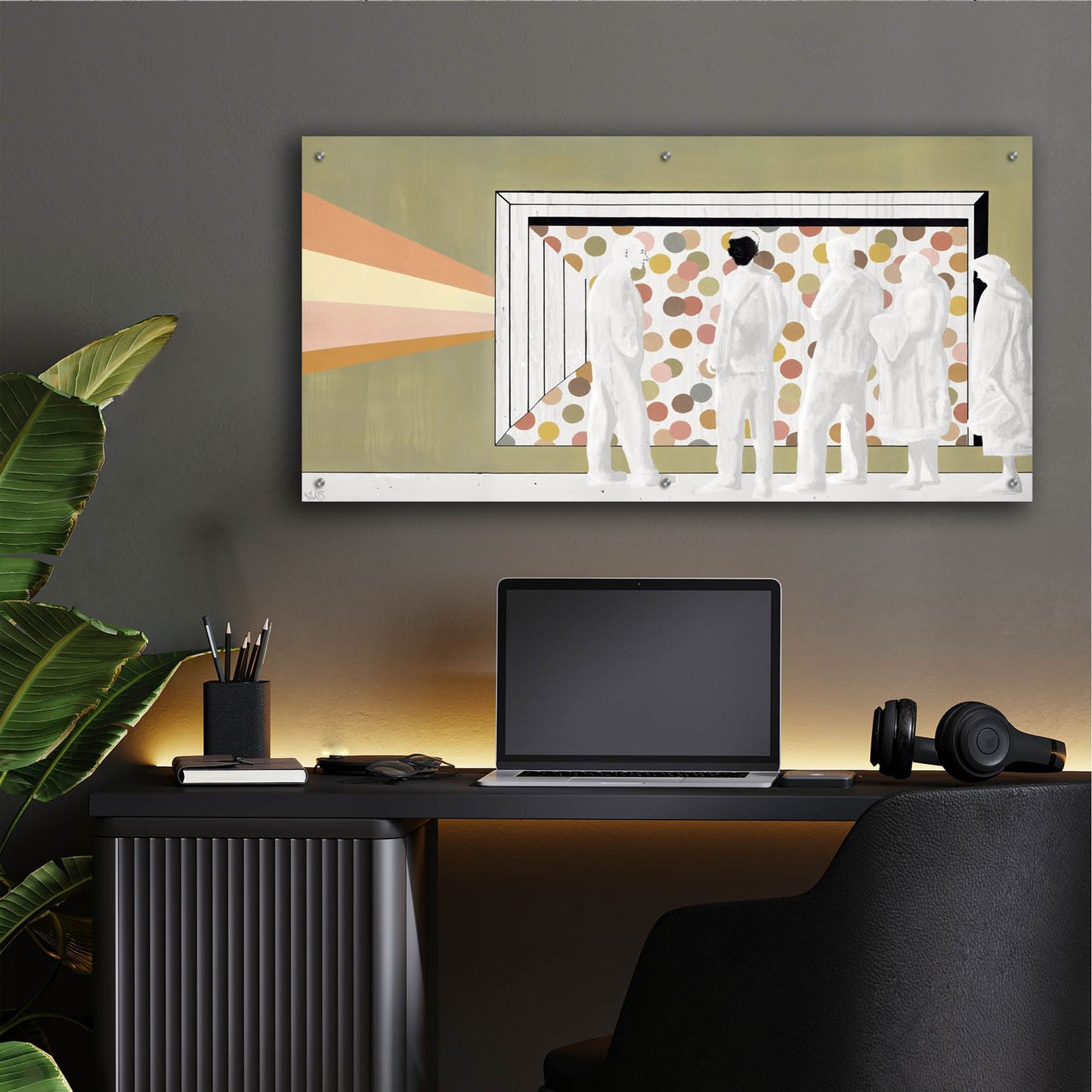 Epic Art 'The Lineup' by Incado, Acrylic Glass Wall Art,48x24