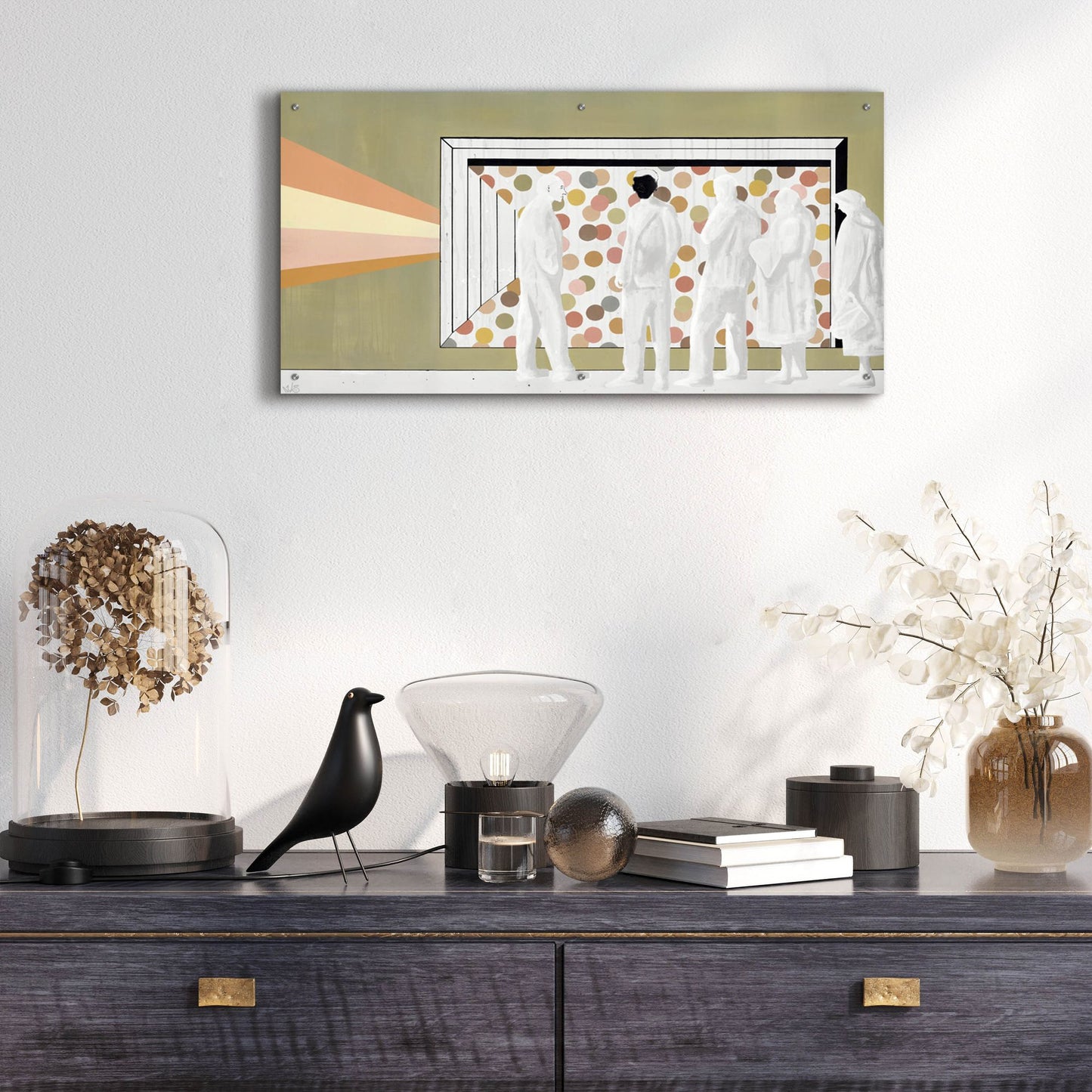 Epic Art 'The Lineup' by Incado, Acrylic Glass Wall Art,48x24