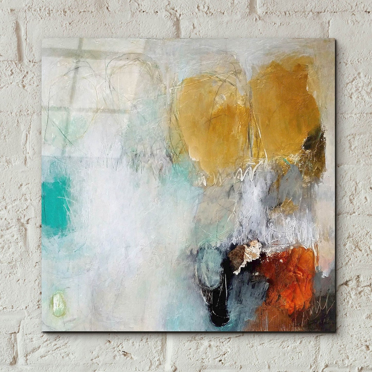 Epic Art 'Fears Burn Down' by Nicole Hoeft, Acrylic Glass Wall Art,12x12