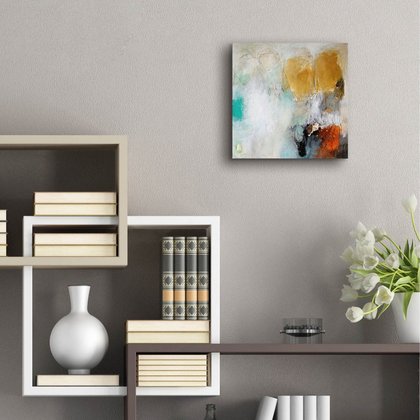 Epic Art 'Fears Burn Down' by Nicole Hoeft, Acrylic Glass Wall Art,12x12