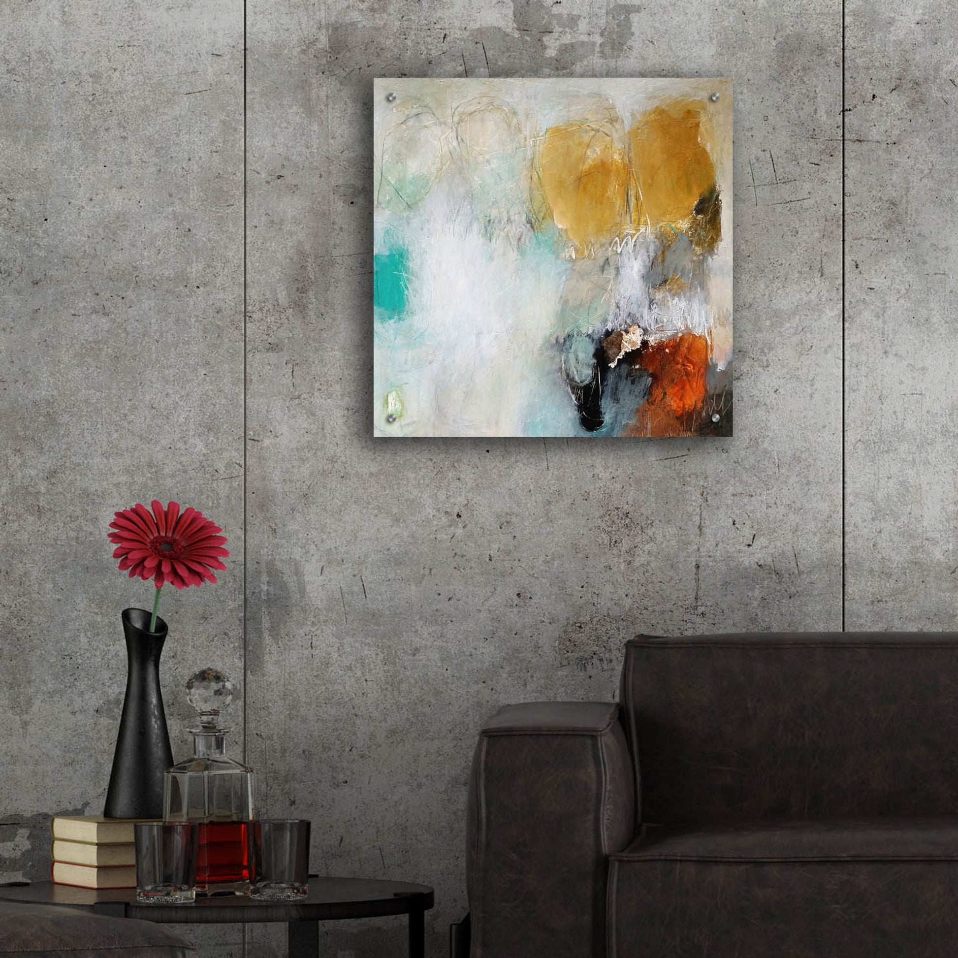 Epic Art 'Fears Burn Down' by Nicole Hoeft, Acrylic Glass Wall Art,24x24