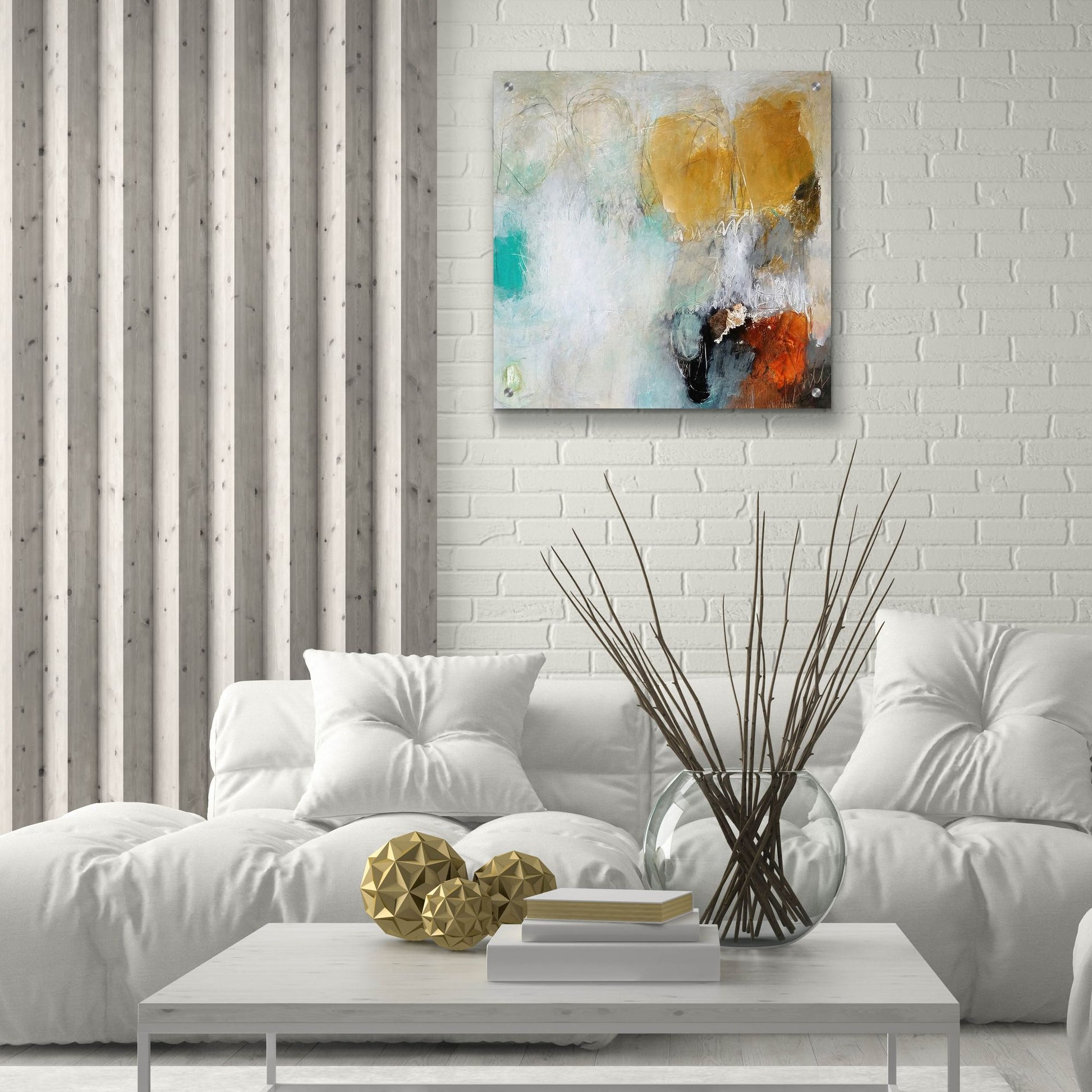 Epic Art 'Fears Burn Down' by Nicole Hoeft, Acrylic Glass Wall Art,24x24