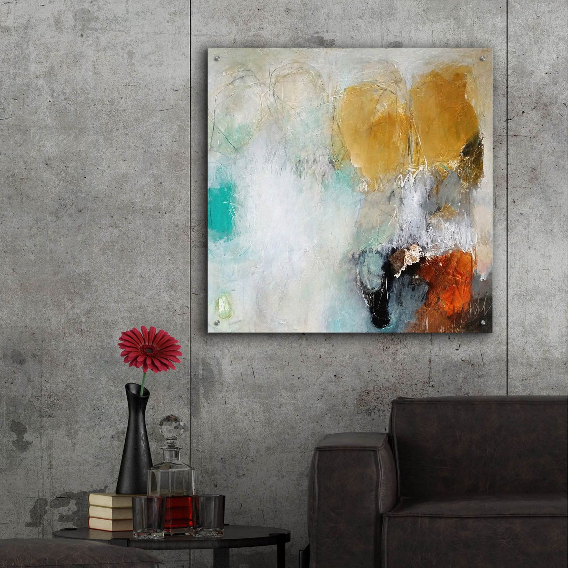 Epic Art 'Fears Burn Down' by Nicole Hoeft, Acrylic Glass Wall Art,36x36