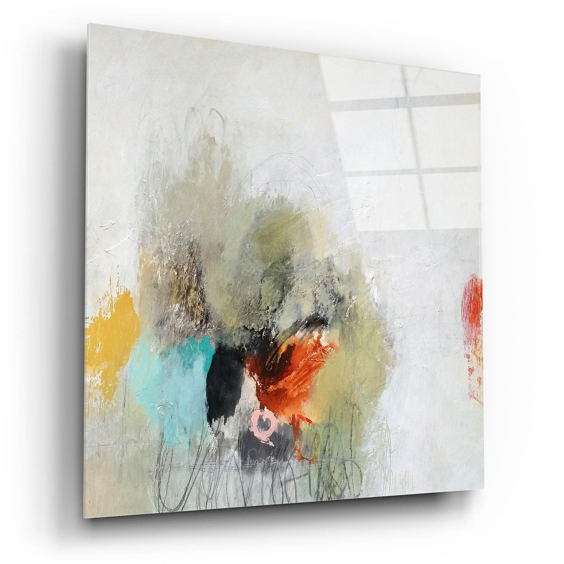 Epic Art 'Push Away' by Nicole Hoeft, Acrylic Glass Wall Art,12x12