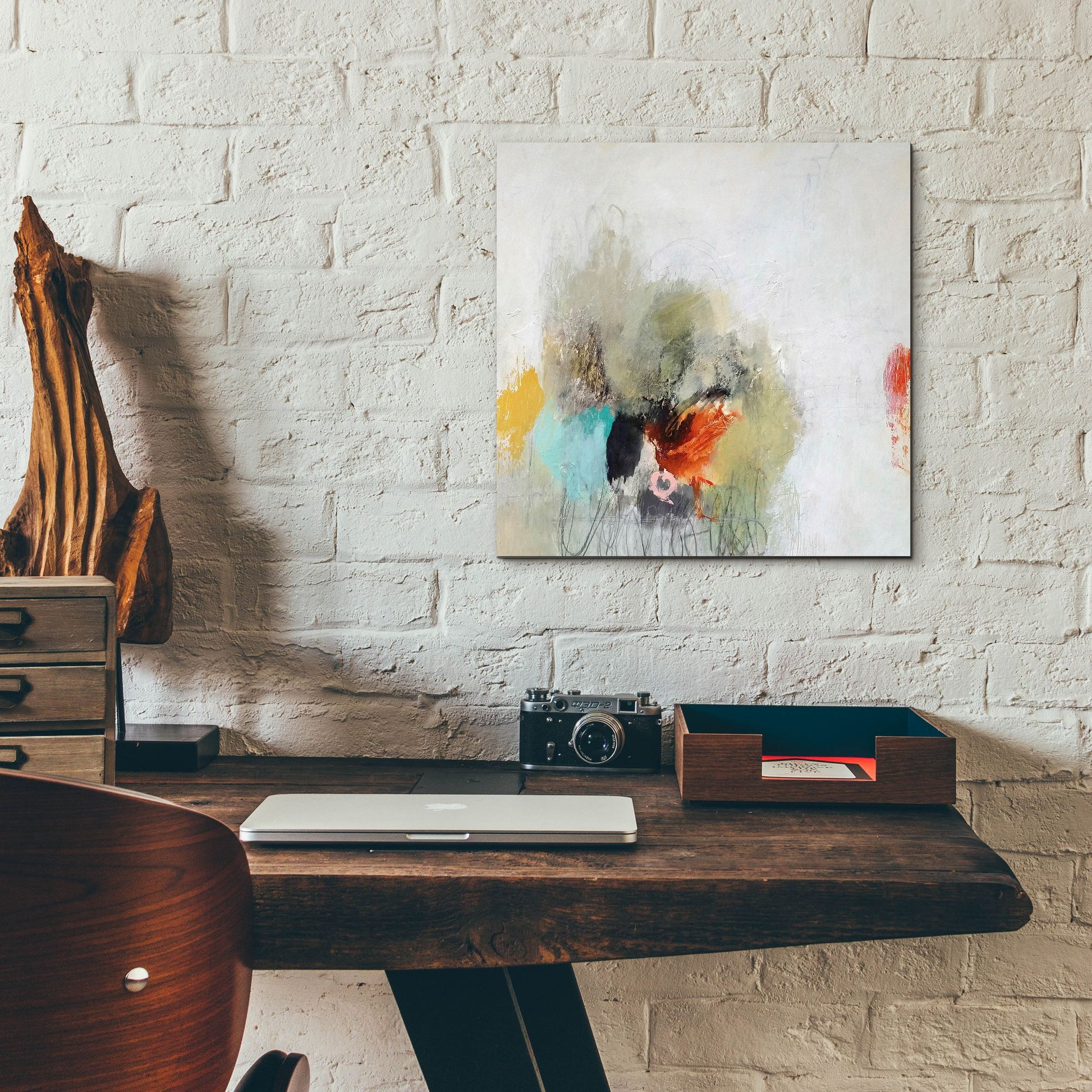 Epic Art 'Push Away' by Nicole Hoeft, Acrylic Glass Wall Art,12x12
