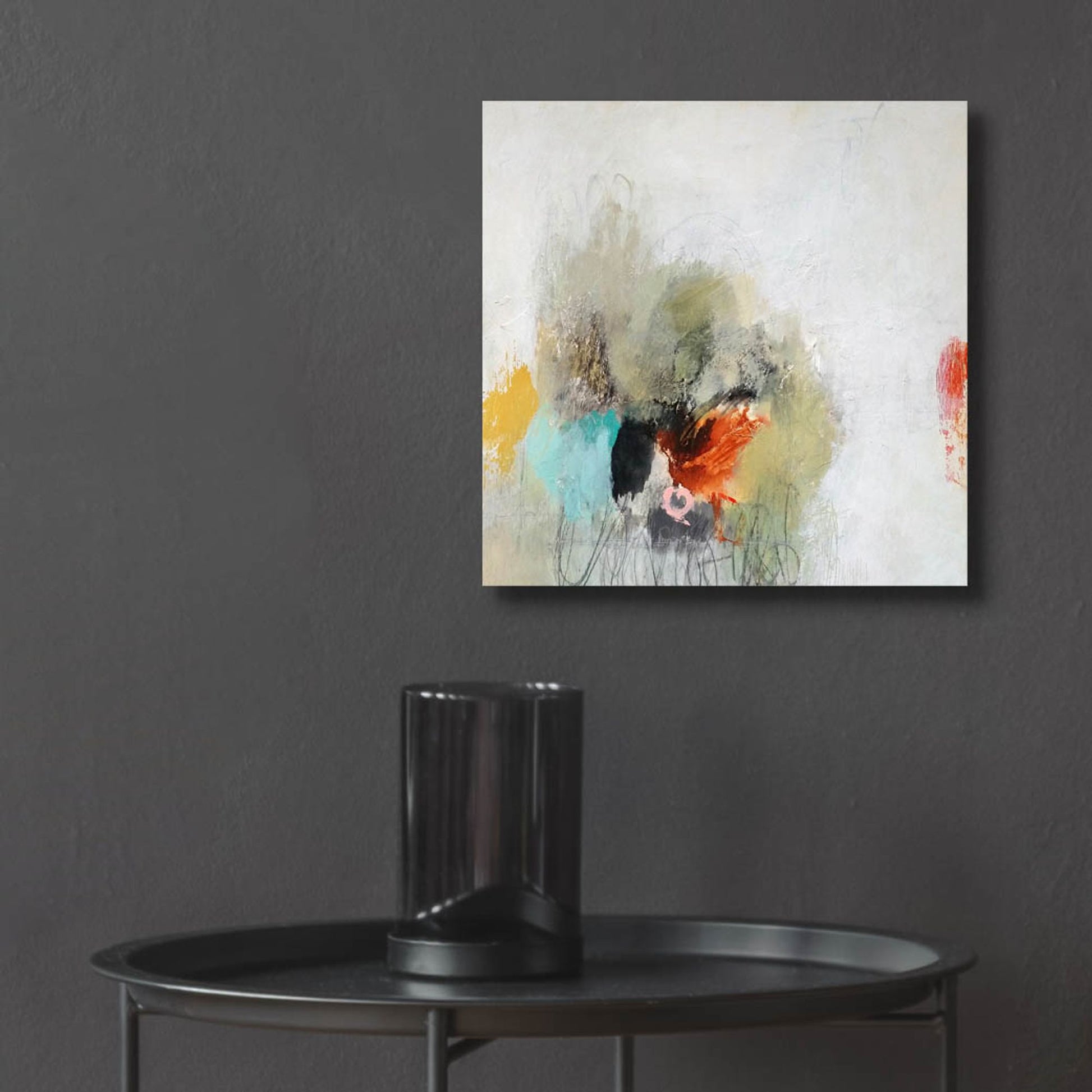 Epic Art 'Push Away' by Nicole Hoeft, Acrylic Glass Wall Art,12x12