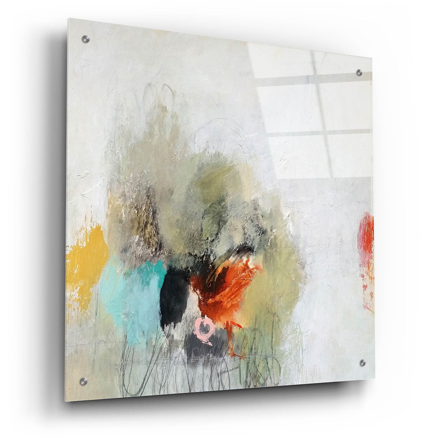 Epic Art 'Push Away' by Nicole Hoeft, Acrylic Glass Wall Art,24x24