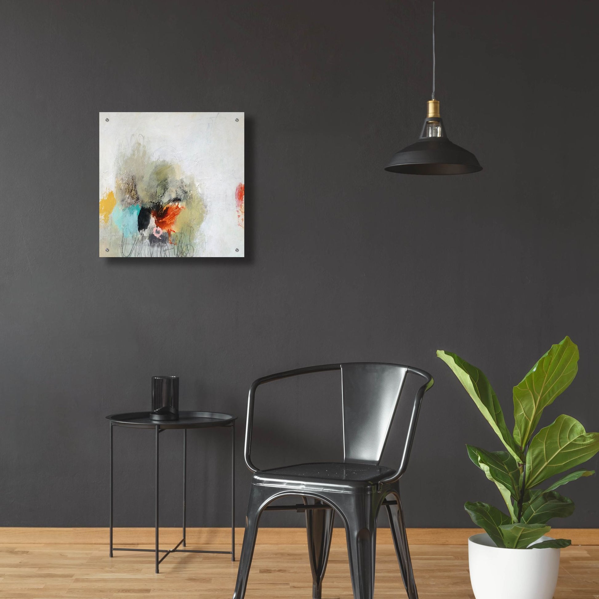 Epic Art 'Push Away' by Nicole Hoeft, Acrylic Glass Wall Art,24x24