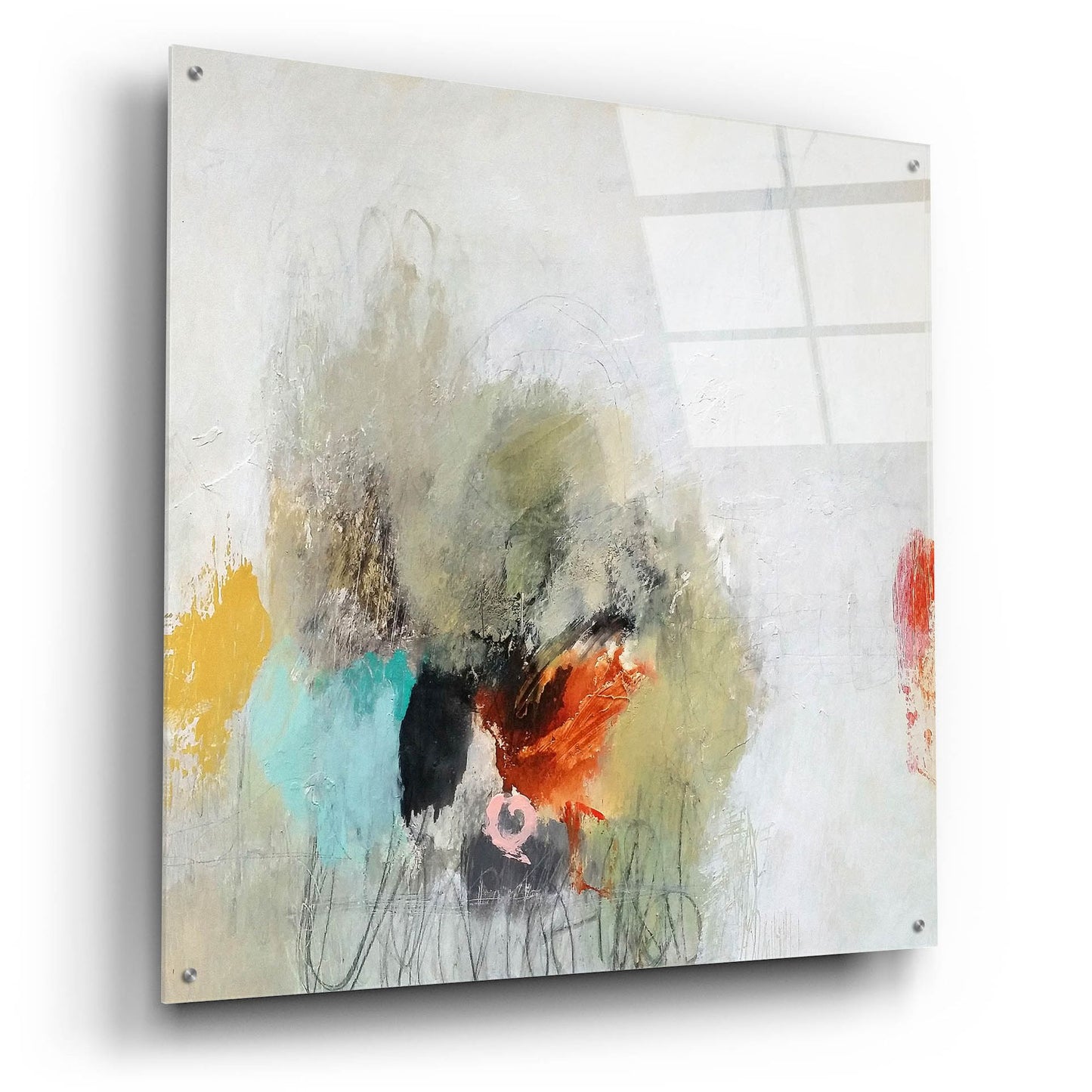 Epic Art 'Push Away' by Nicole Hoeft, Acrylic Glass Wall Art,36x36
