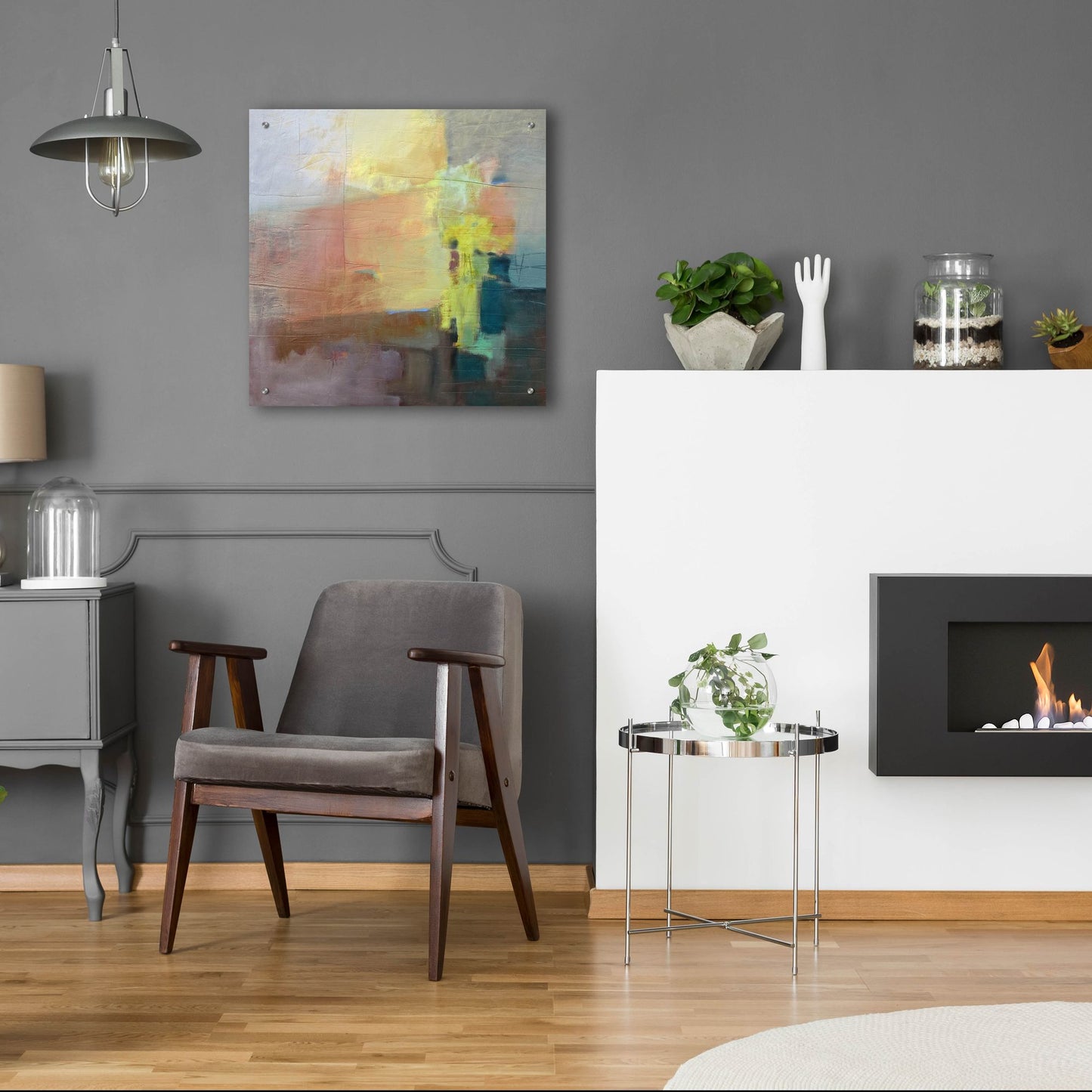 Epic Art 'Homage I' by Pam Hassler, Acrylic Glass Wall Art,24x24